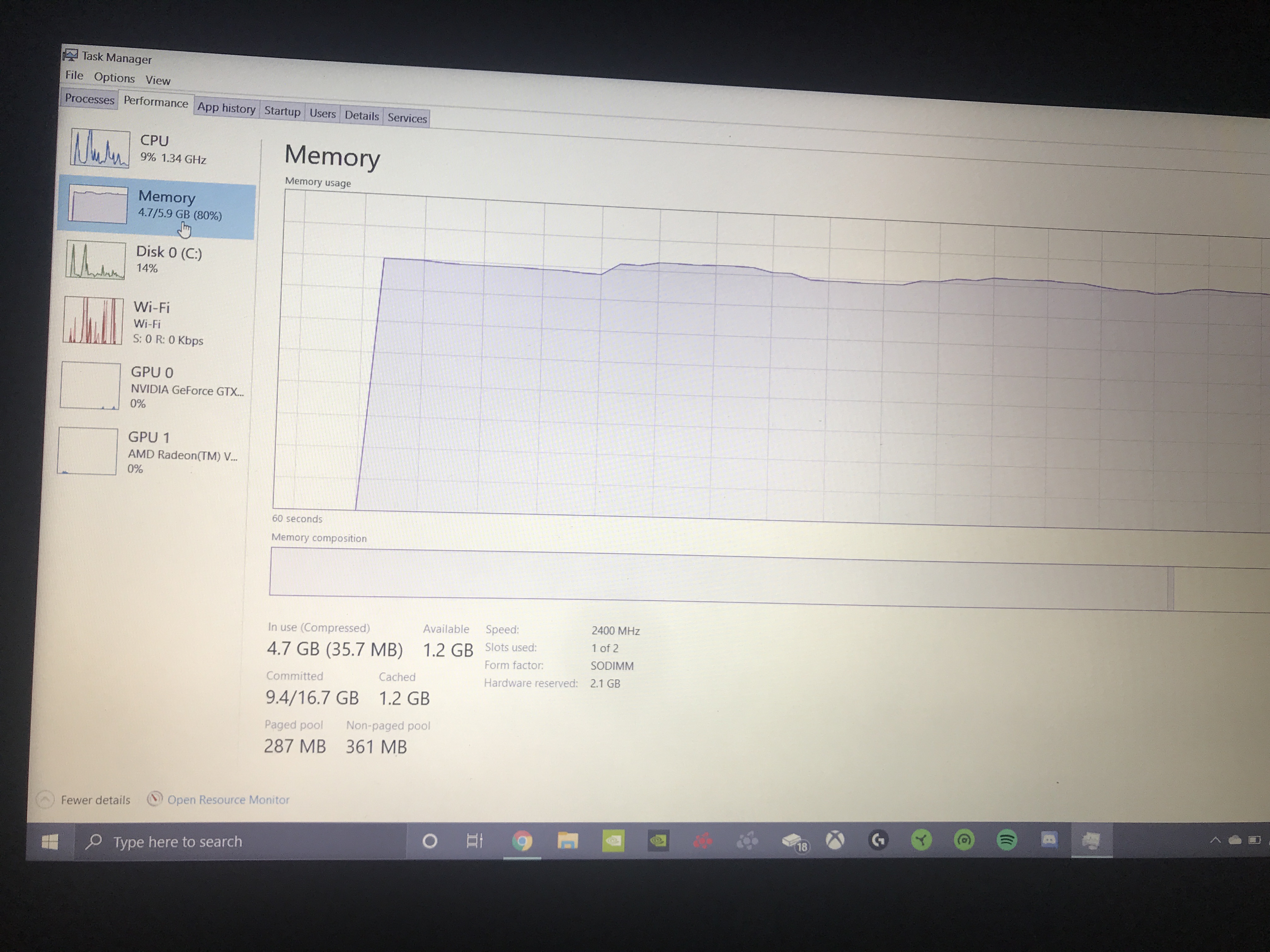 missing ram - Microsoft Q&A