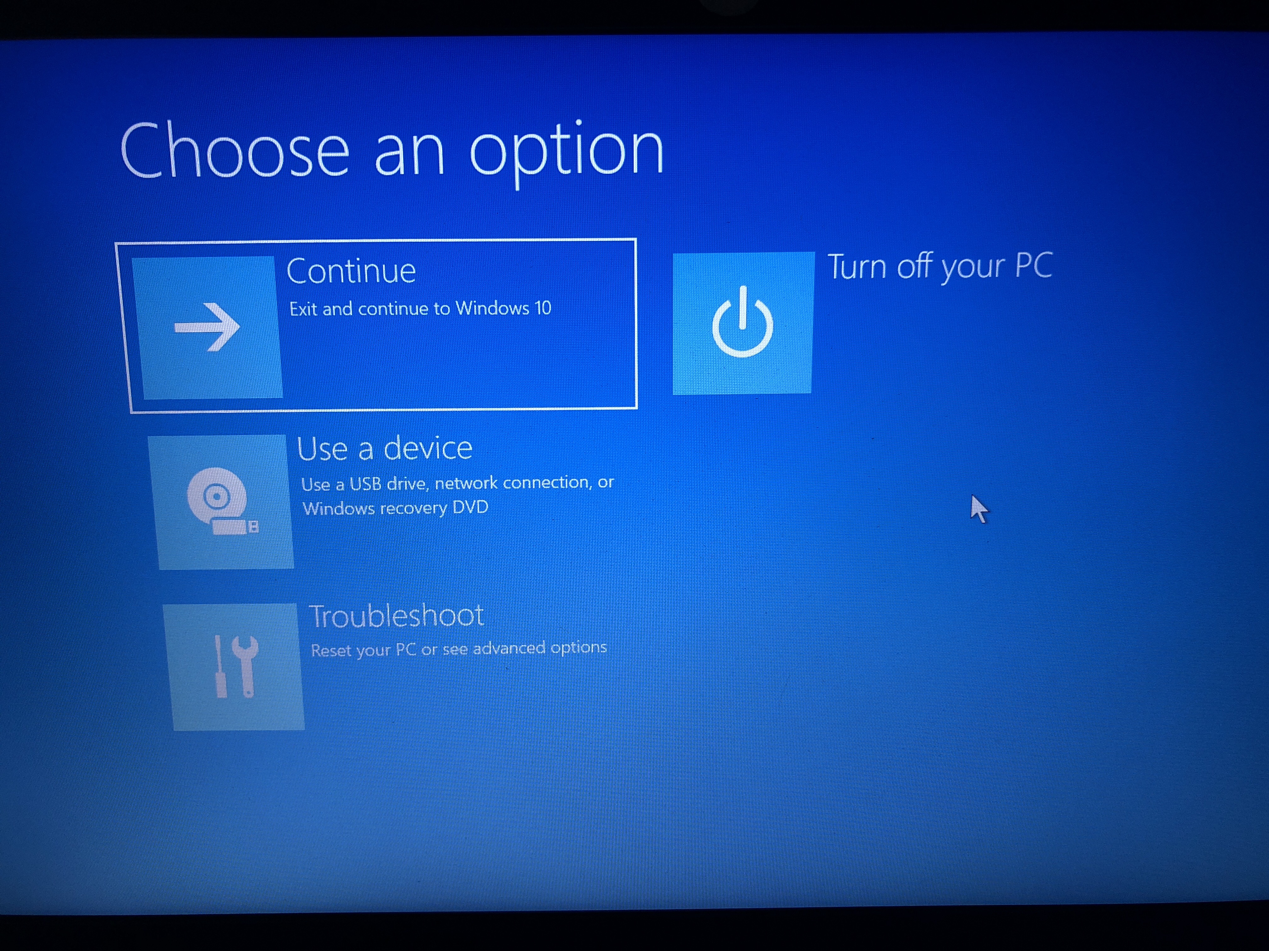 Unable to boot after latest windows 10 update - Microsoft Q&A