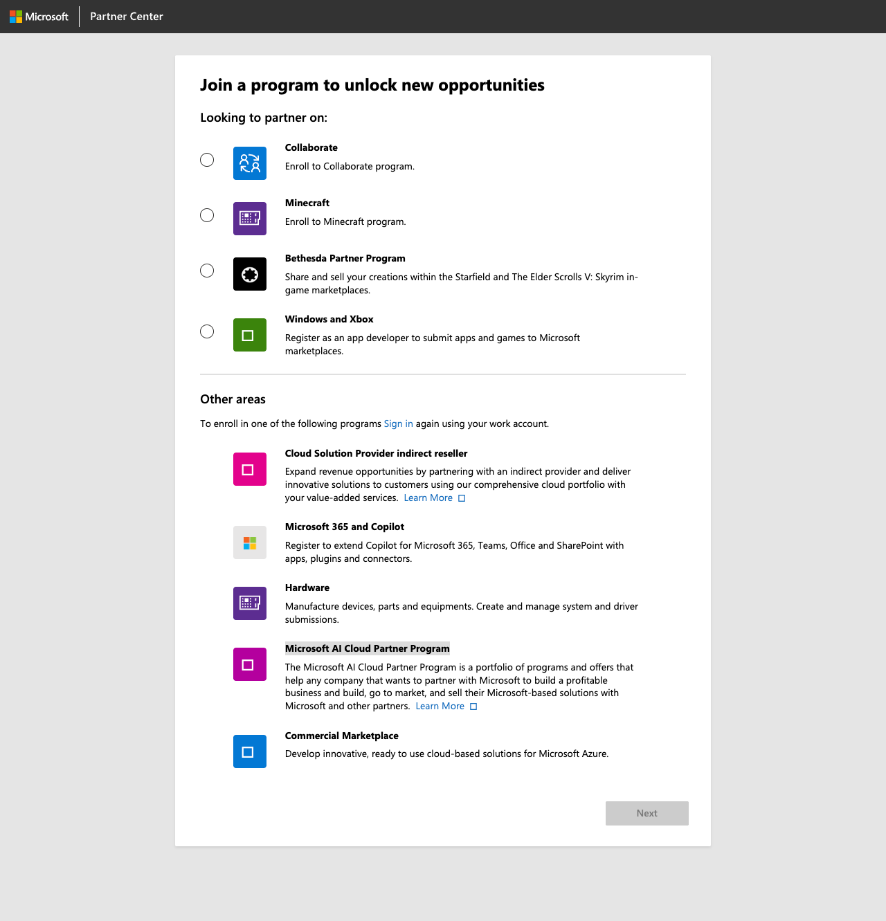 screencapture-partner-microsoft-en-us-dashboard-account-exp-enrollment-programselector-azure-firmographic-options-101-1001-2026-03-19-15_17_47