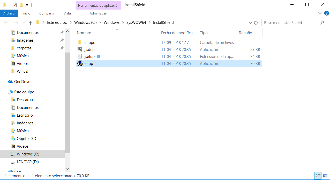 Windows 10 • Se instaló el archivo SysWOW64 setup en mi PC. - Microsoft Q&A