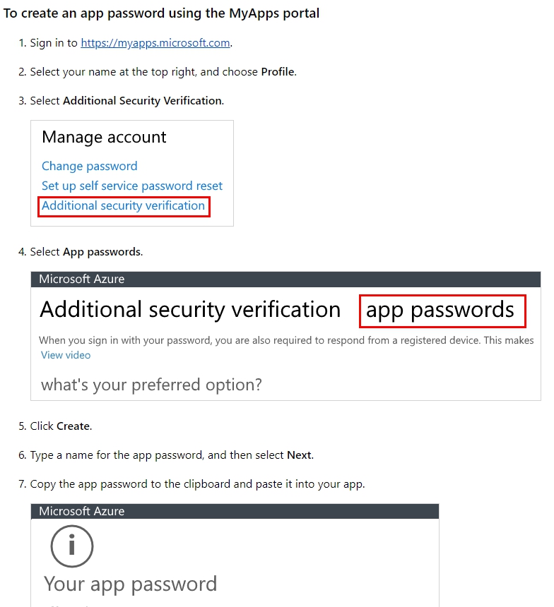how to create app-password and two way authentication in office 365 ...