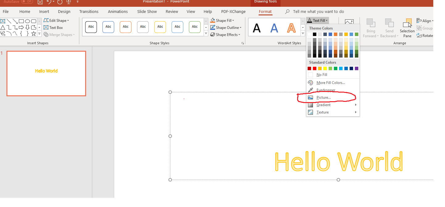 WordArt picture or texture fill is missing word 2016 - Microsoft Q&A
