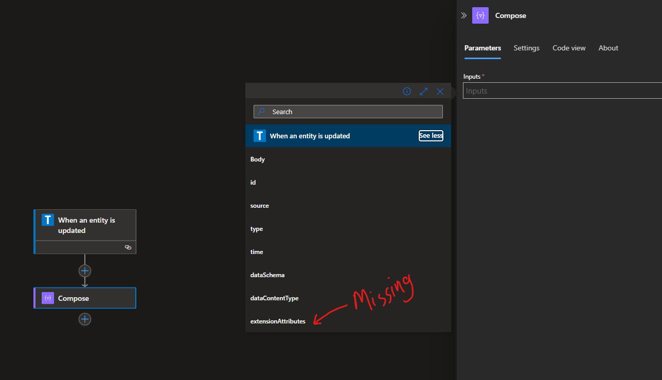 Why do dynamic schemas on my submitted connector not work on logic apps