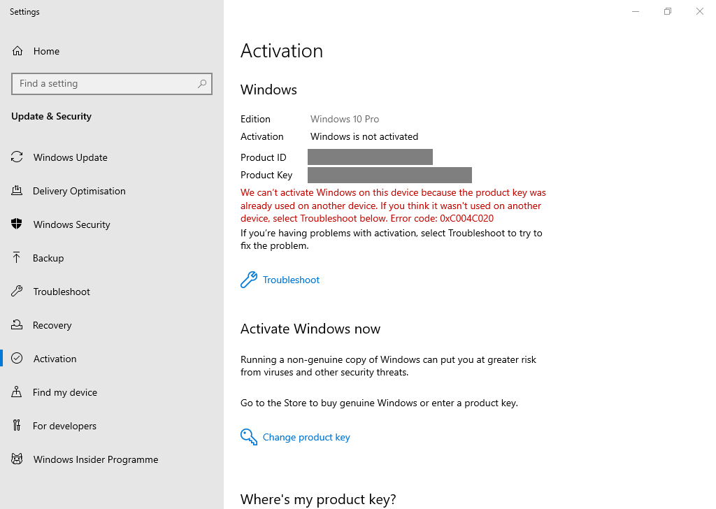 Windows License - Microsoft Q&A
