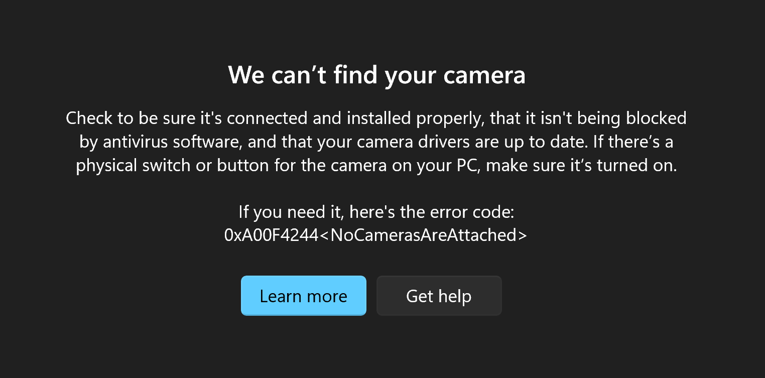 how do i fix my computer camera when it says the camera is not detected ...
