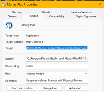 Help with shortcut file target and start in fields - Microsoft Q&A