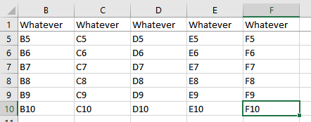 Why is the active cell offset 1 cell when I save an Excel worksheet ...