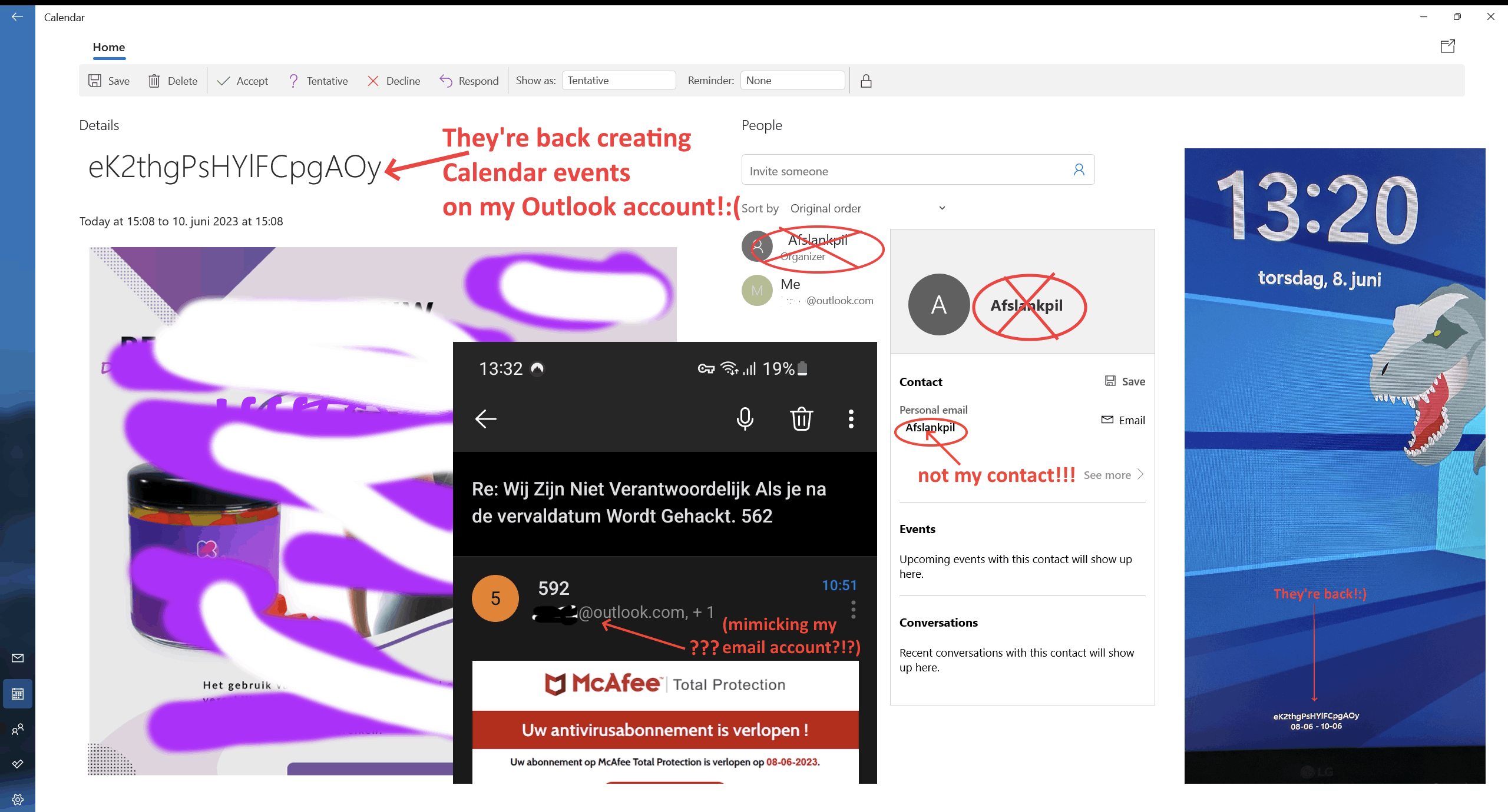 How can they create Calendar events on my PC - Microsoft Q&A