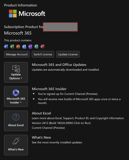 My excel Microsoft 365 can't sort anything. In the bottom auxiliary bar ...