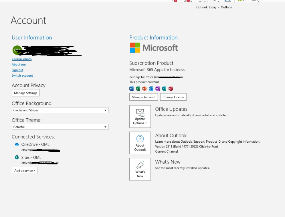 Office 365 Outlook account setup error - Microsoft Q&A