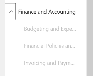 Modern site - Navigation panel not displaying all text - Microsoft Q&A