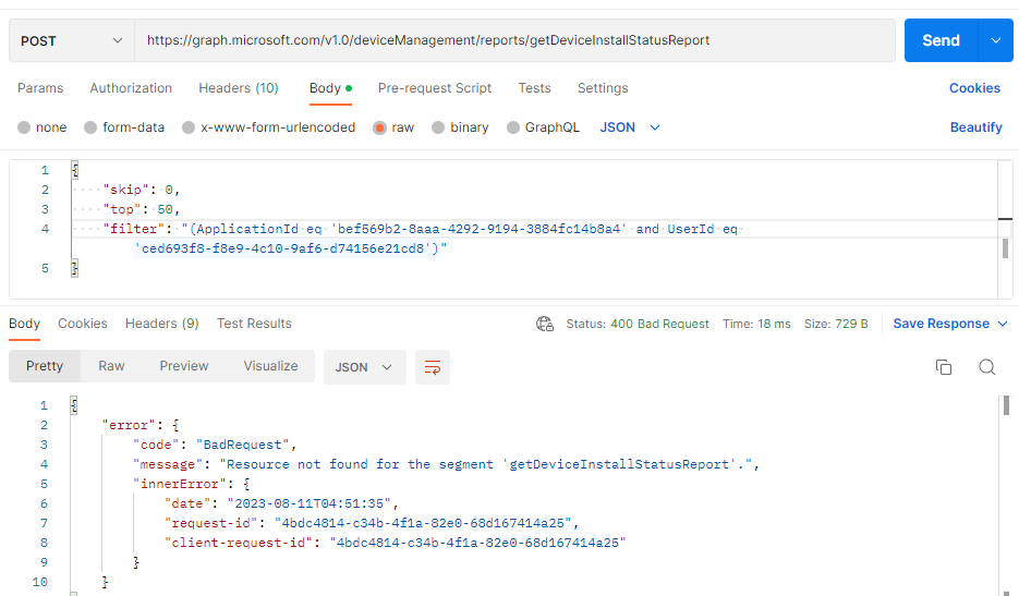 MS Graph API for Status of installed software on individual windows ...