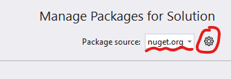 When I try to restore nuget package or build the solution the visual ...