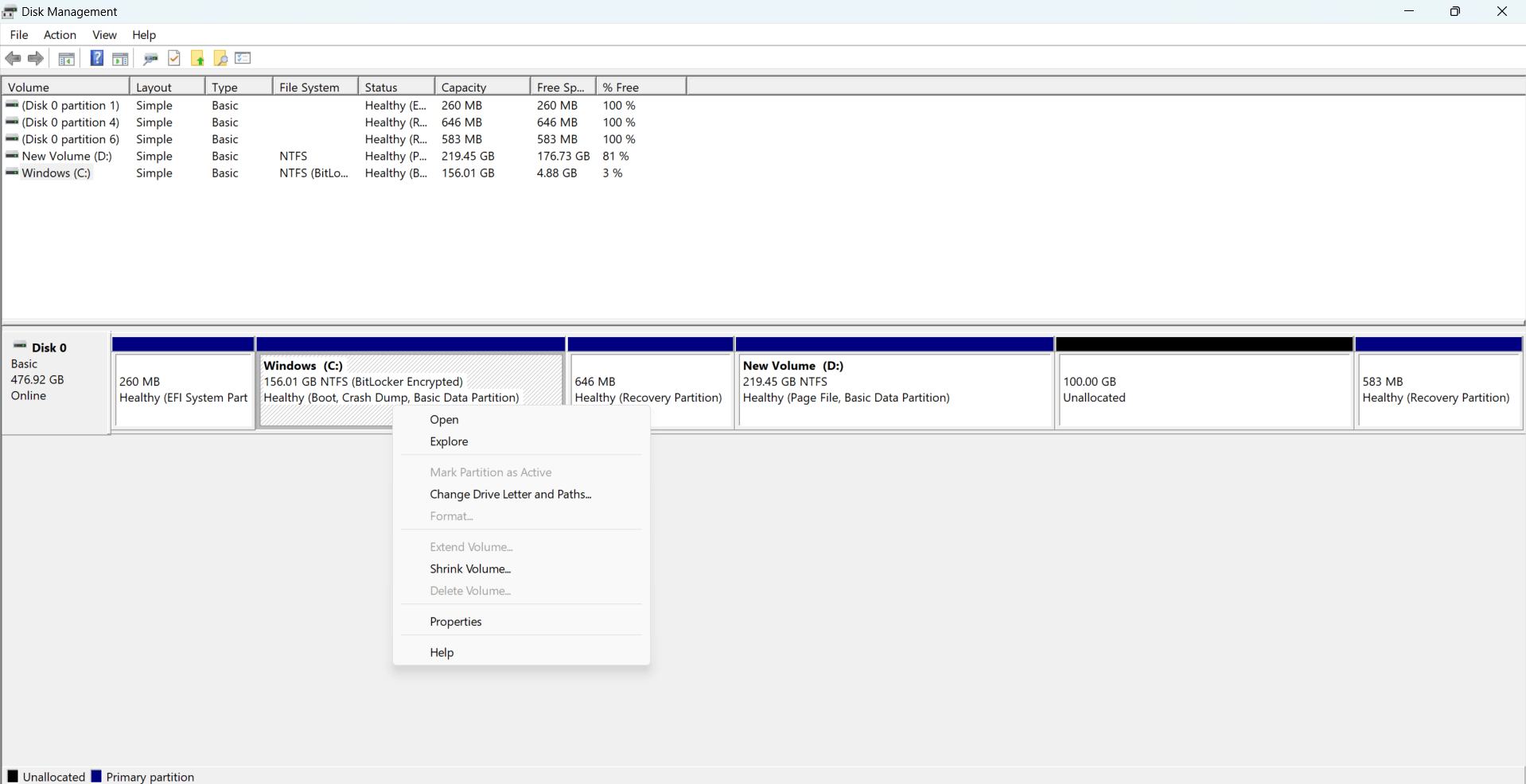 I want to transfer some space from my D drive to C drive - Microsoft Q&A