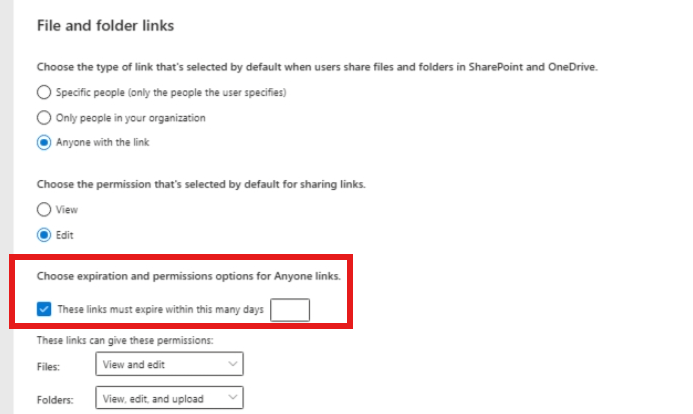 How to set the validity period of One Drive file - Microsoft Q&A