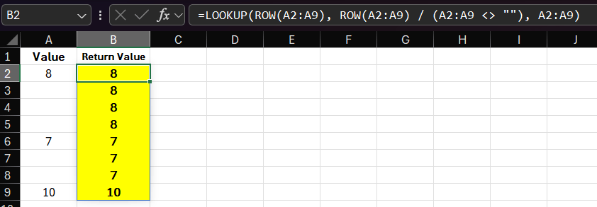 Return Value in Row closest to current row - Microsoft Q&A