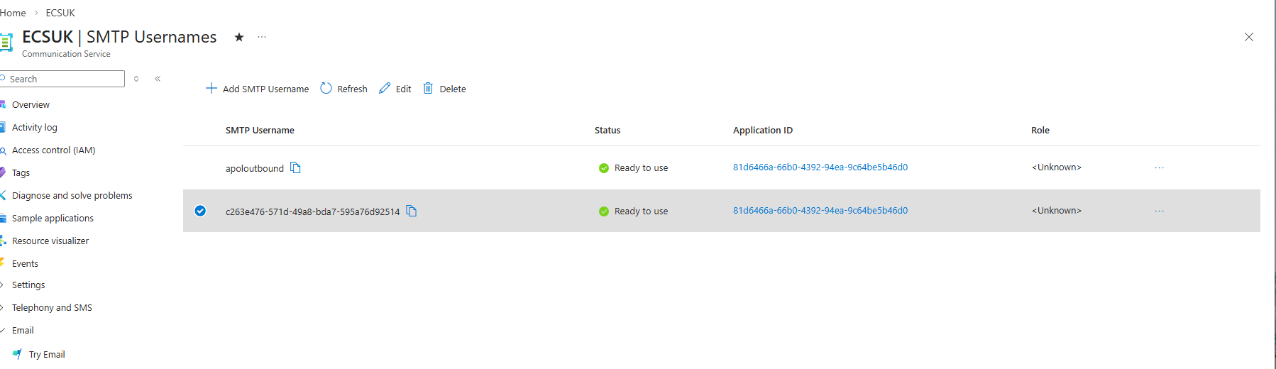 ACS and SMTP not sending test emails or authenticating - Microsoft Q&A