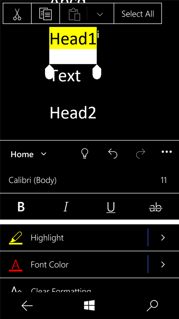 ?..Color of Highlighted Text in high contrast dark mode, 17.7070.47702 ...