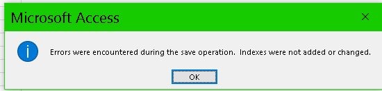 Creating Tabel in Access from Excel Spreadsheet - error - Microsoft Q&A