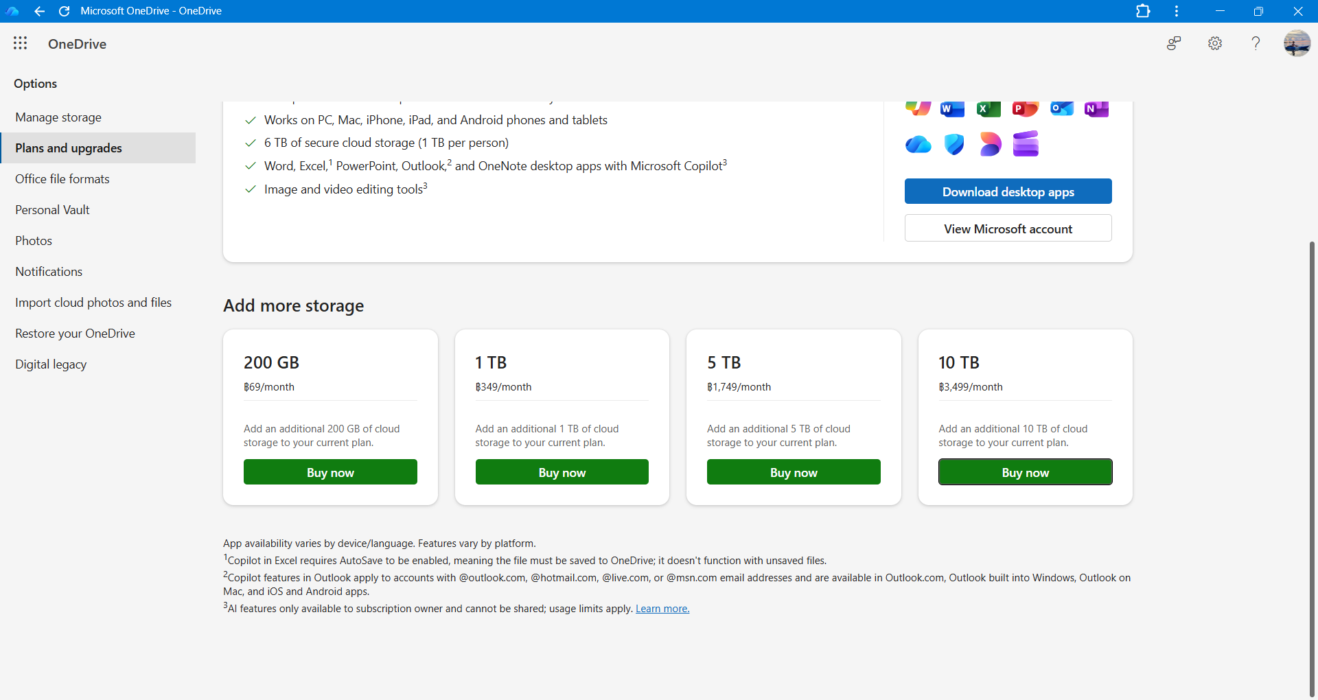 unable to add more storage - Microsoft Q&A