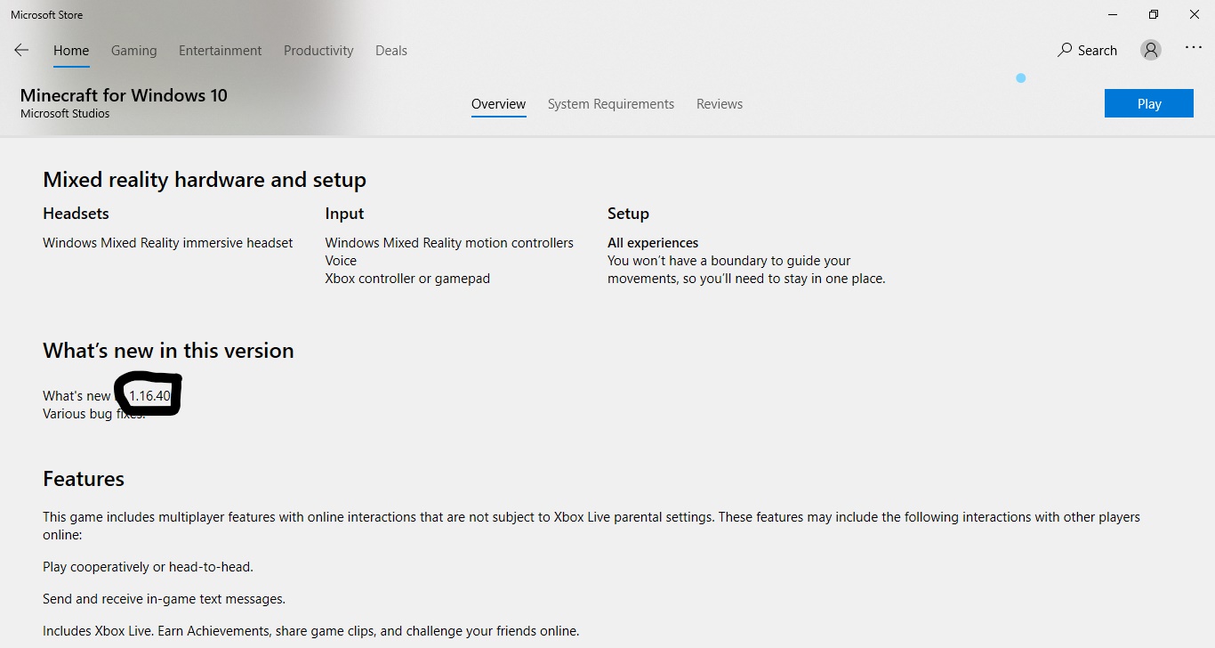 Minecraft Won't Update to Latest Version - Microsoft Q&A