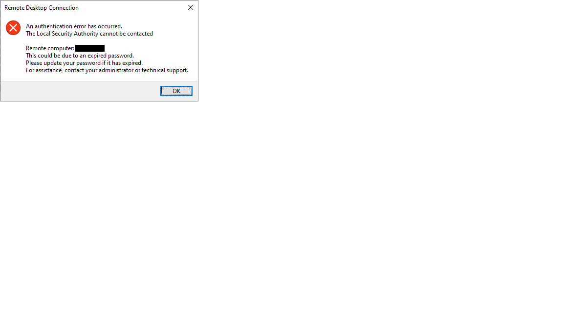 Remote Desktop Connection Issue - Microsoft Q&A