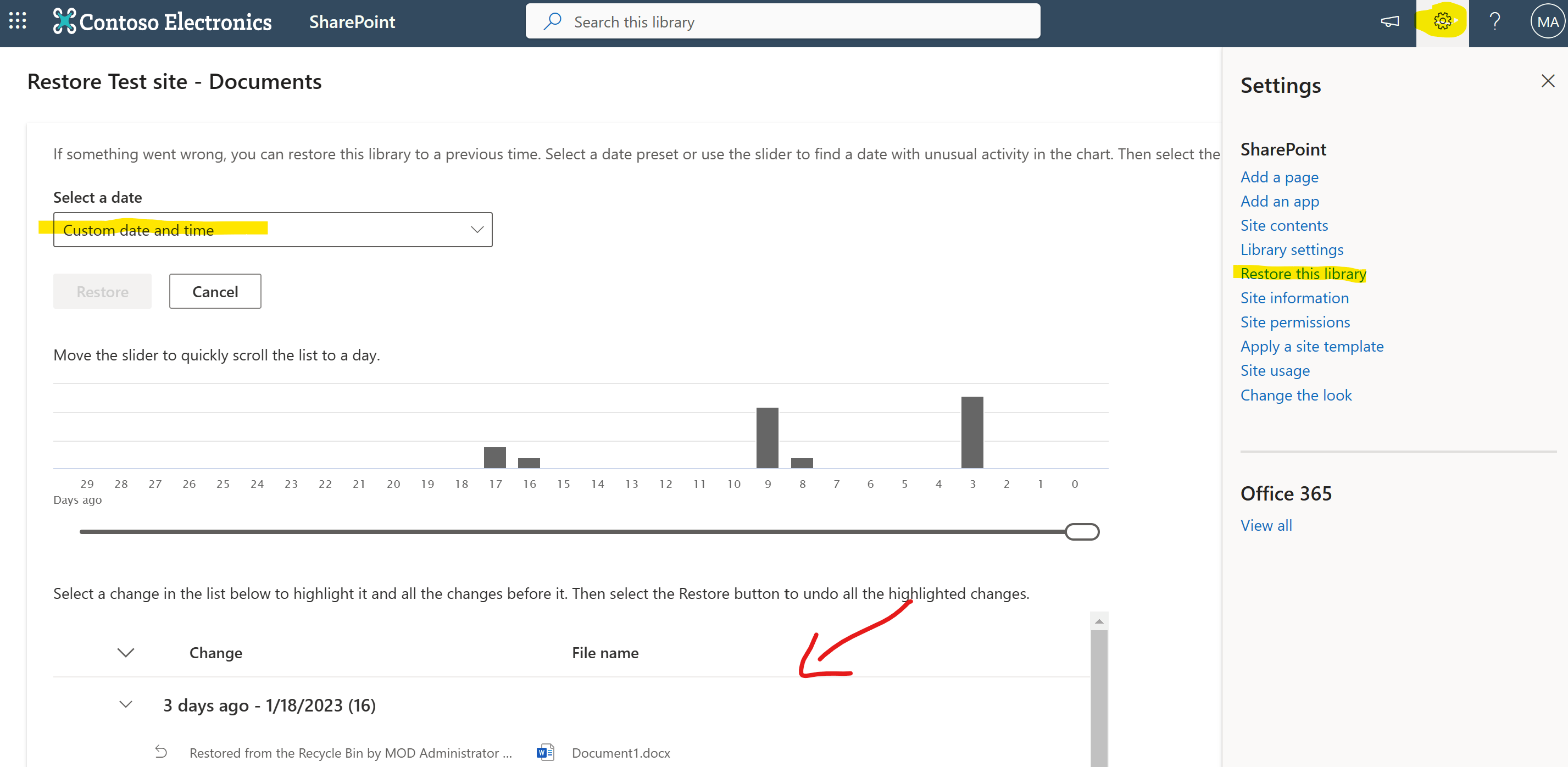 Cannot update version history - Microsoft Q&A