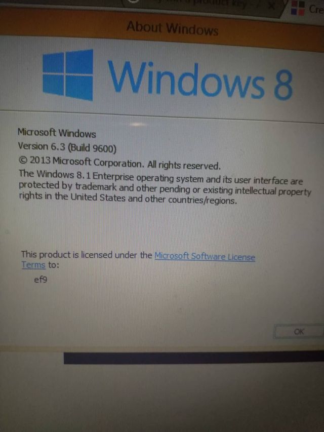 i have original windows 8 pre installed , in a toshiba laptop , pc