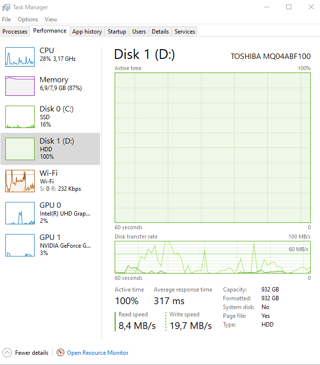 My disk usage rises to 50-100% whenever I open anything - Microsoft Q&A
