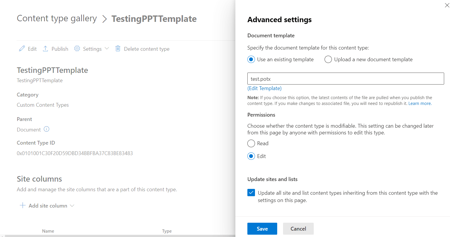 Document Content Type doesn't get updated in sharepoint online ...