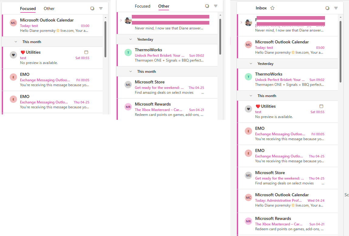 Focused inbox filters emails while turned off - Microsoft Q&A
