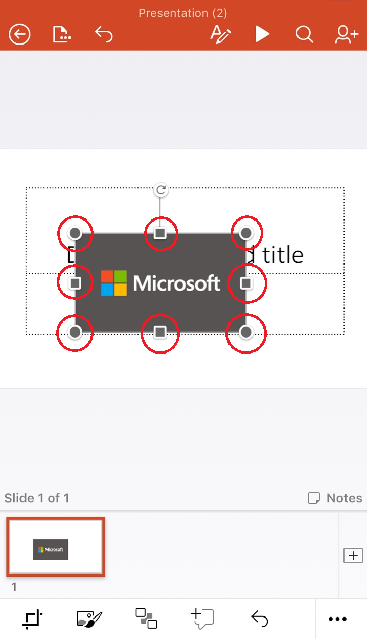 How to enlarge uploaded photo on iPad PowerPoint and get it to save ...
