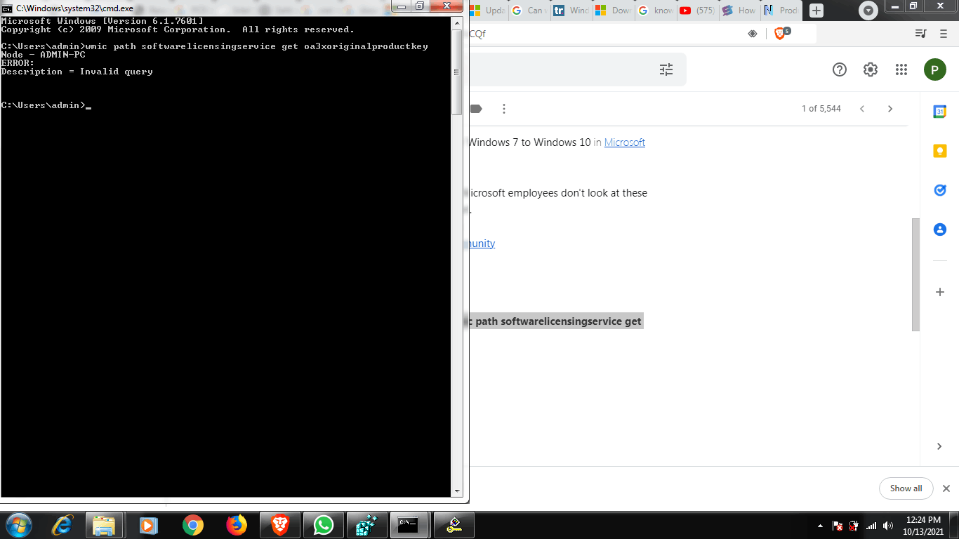 Upgrade `Windows 7 to Windows 10 - Microsoft Q&A