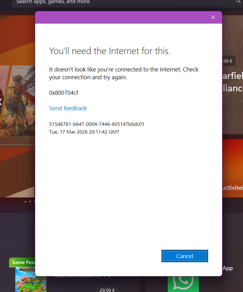 unable to login to windows, and microsoft apps since today (no internet ...