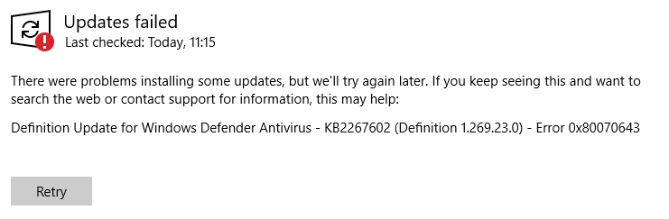 windows defender does not work - Microsoft Q&A