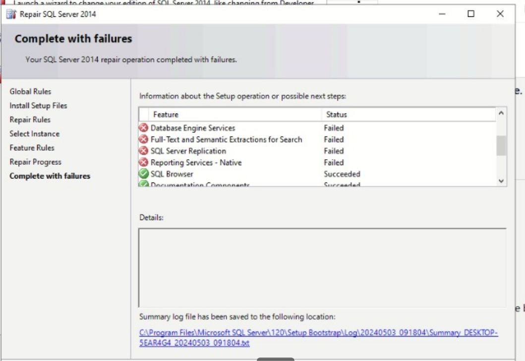 ¿Como puedo solventar error de instalación de SQL Server 2014 ...