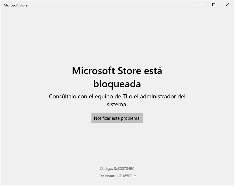 Tengo bloqueada la microsoft store - Microsoft Q&A
