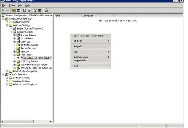 Wireless Network Profile 802.11: option connect automatically when this ...