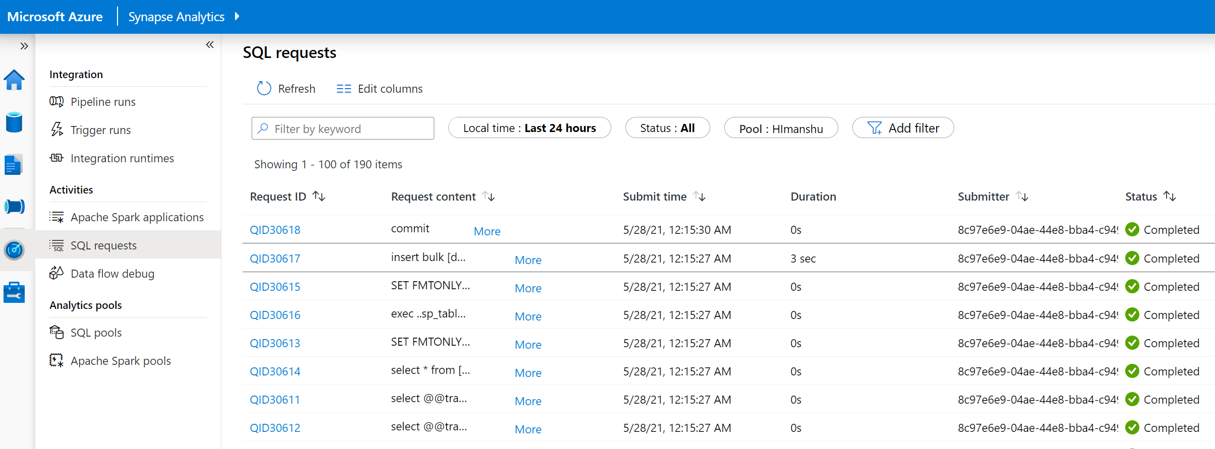 From Parquet to Azure Synapse table data load issue - Microsoft Q&A