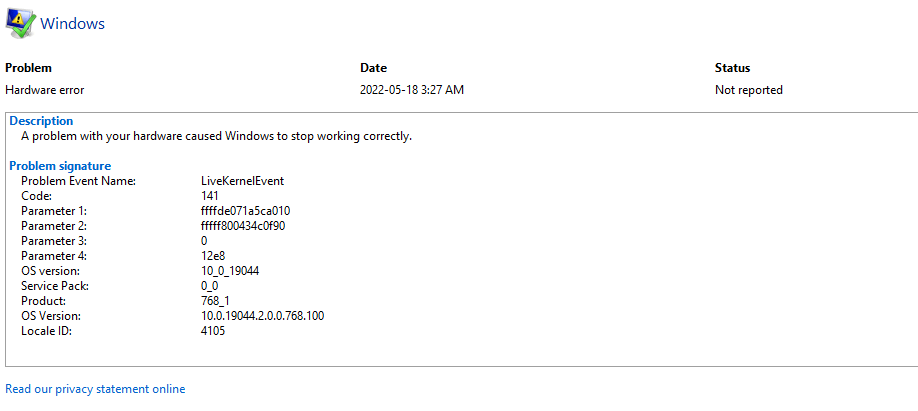 LiveKernelEvent, Product: 768_1, system freeze and games crash