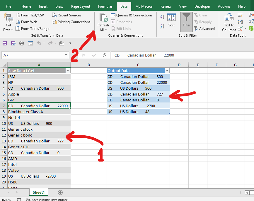 How do I extract row items with similar names into 2nd table ...