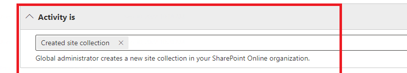 Group or Site Creation Alert - Microsoft Q&A