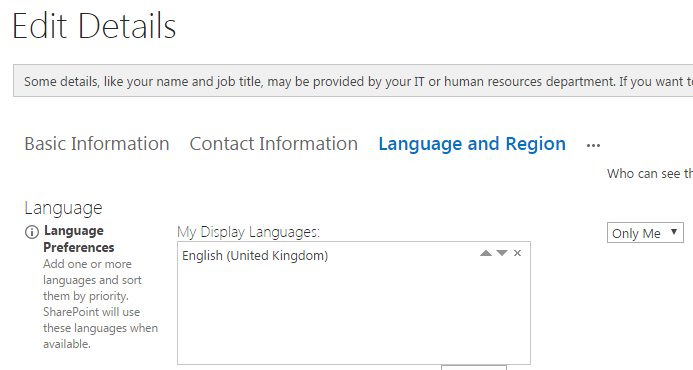 How to change defaulted language in Onedrive for business - Microsoft Q&A