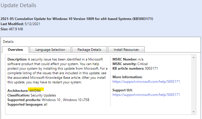 Windows 2019 - can't install KB5003171 - Microsoft Q&A