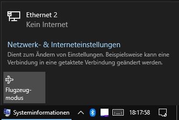 Ethernet kein Internet
