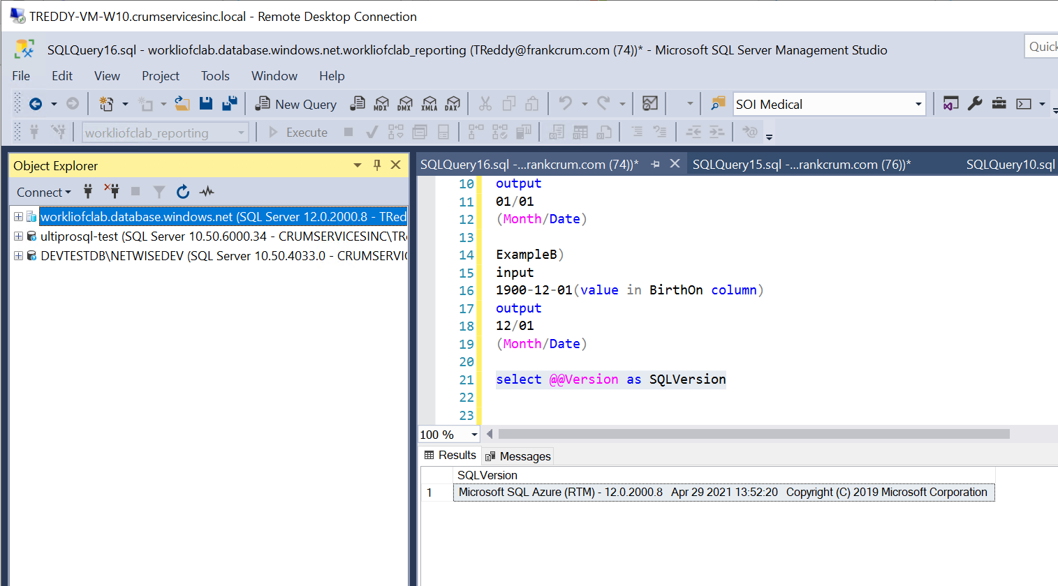 required concatenated string of month and day with trailing zeros in ...