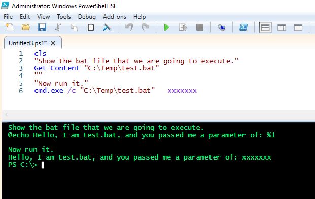 Running A Cmd Within Powershell - Microsoft Q&A