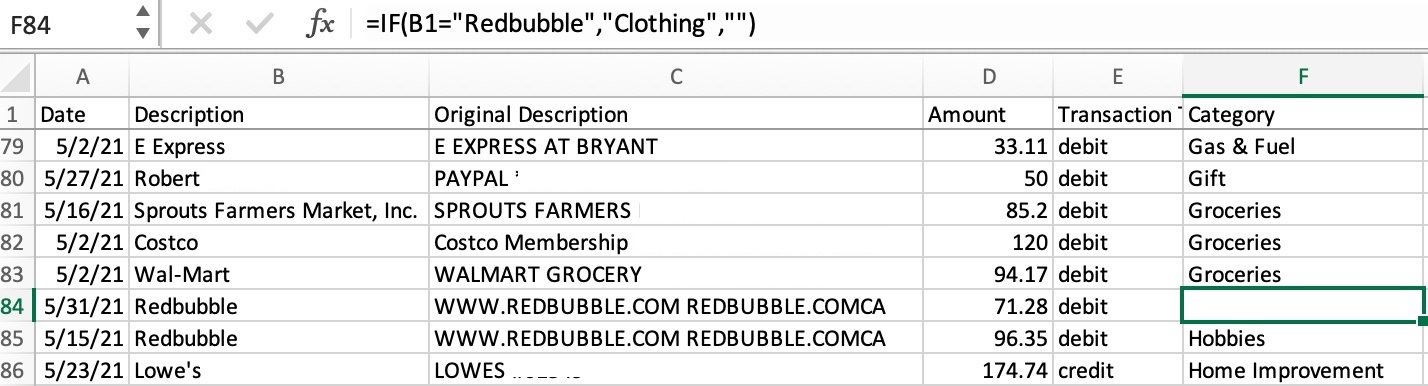 Excel formatting - how to change a cell value based on another's ...