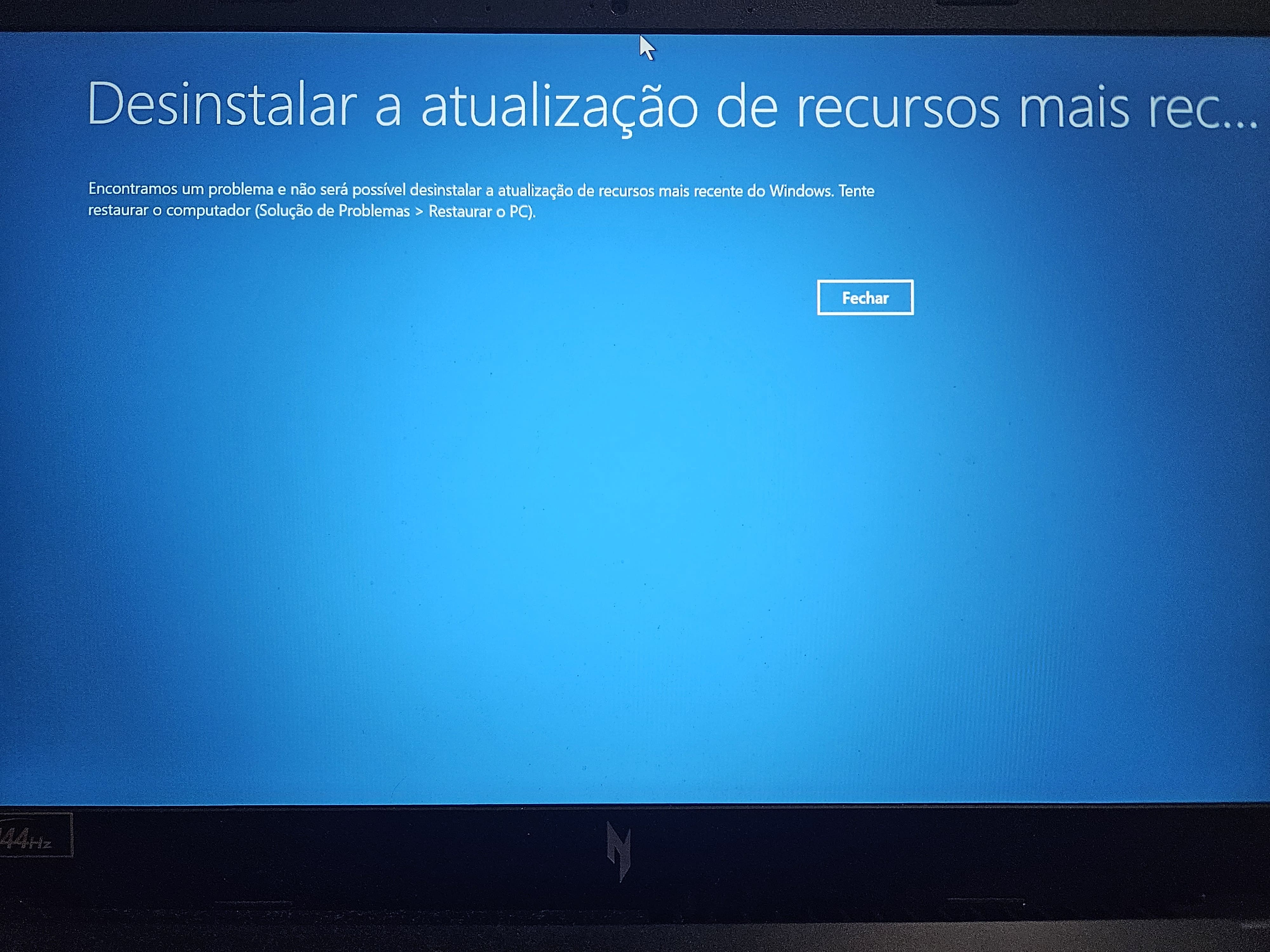 SSD não é reconhecido após atualização do Windows 11 - Microsoft Q&A