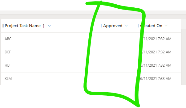 Project for the web - task grid view - Microsoft Q&A